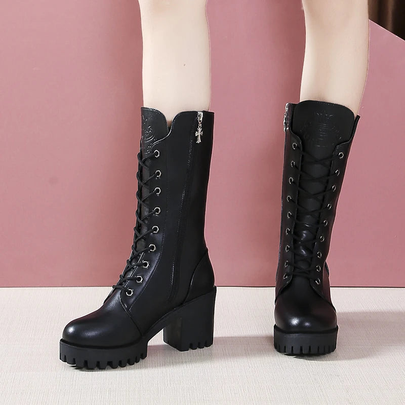 Elegant Knee-High Winter Boots