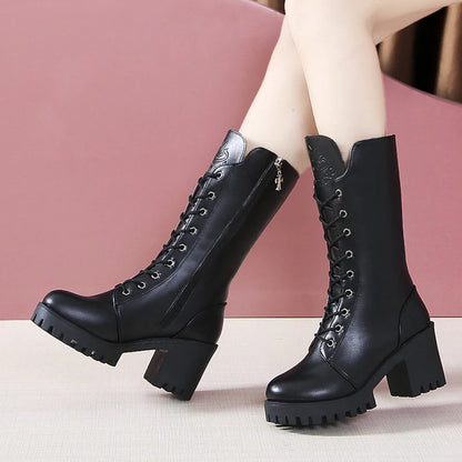 Elegant Knee-High Winter Boots