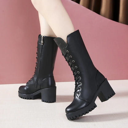 Elegant Knee-High Winter Boots