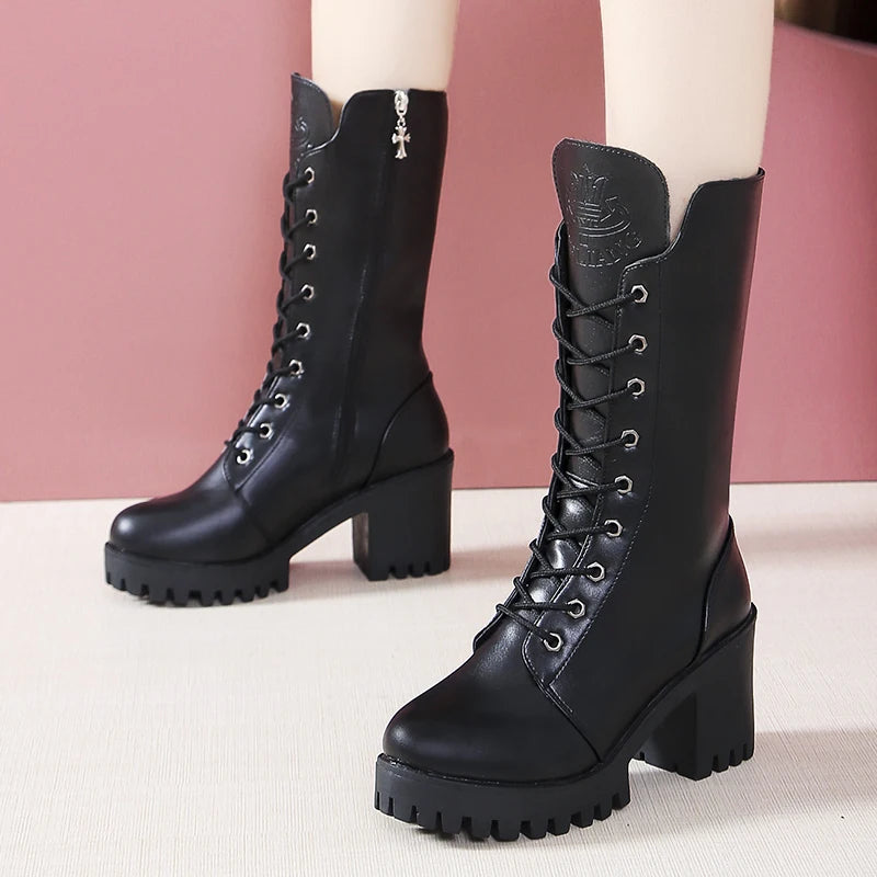 Elegant Knee-High Winter Boots