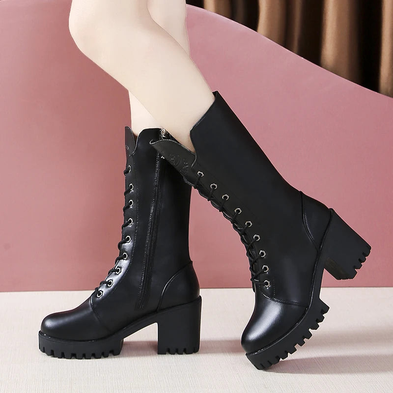 Elegant Knee-High Winter Boots